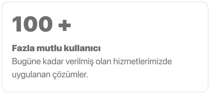 100+ Fazla Mutlu Kullanıcı
